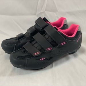 Tommaso Pista Spinning Indoor Cycling Ready Cycling  Shoe- Black/Pink Woman’s 6
